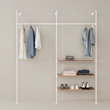 KIM 2 OAK – 3 prateleiras | branco