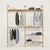 KIM DOUBLE 2 OAK – 5 shelves | gold