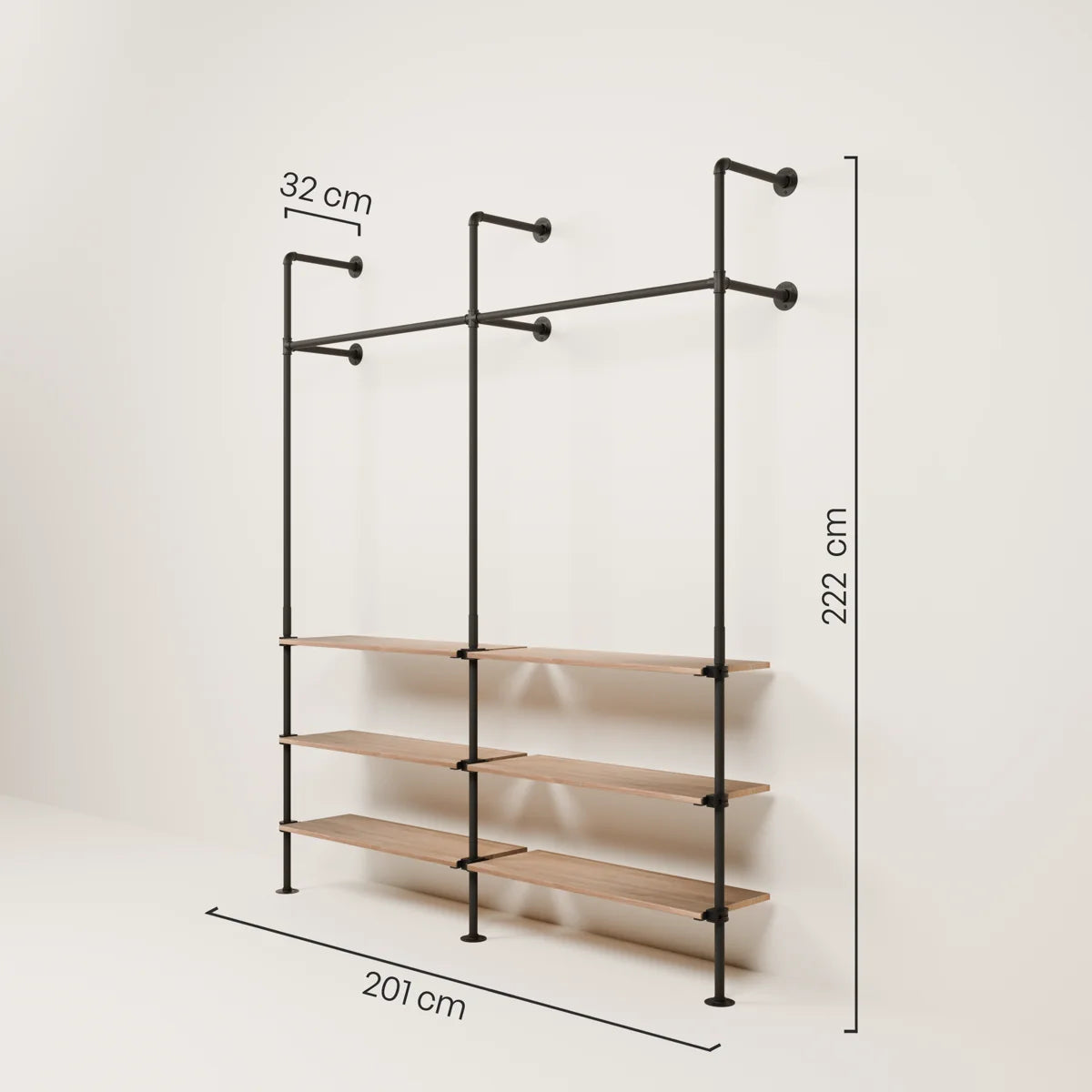 KIM 2 OAK – 6 prateleiras