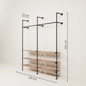 KIM 2 OAK – 6 prateleiras
