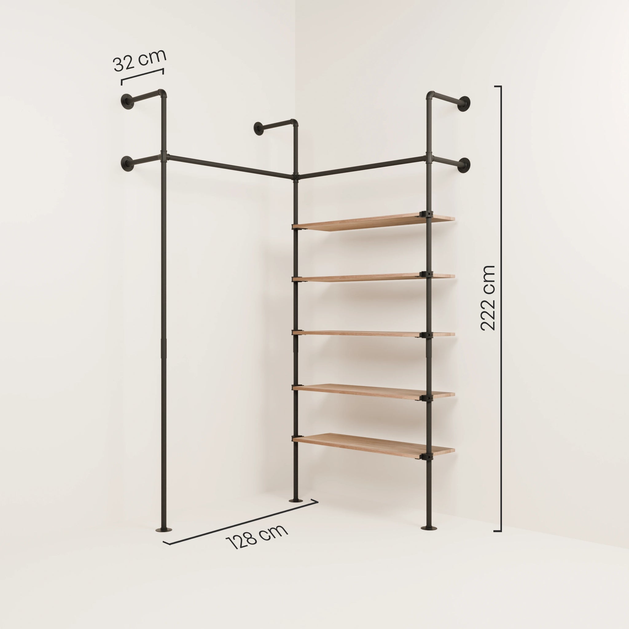KIM EDGE 2 OAK – 5 prateleiras