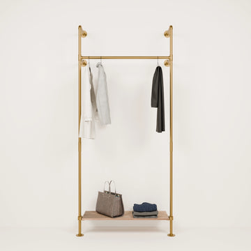 KIM 1 OAK – 1 prateleira inferior | dourada