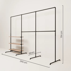 LAS 3 OAK – 3 shelves