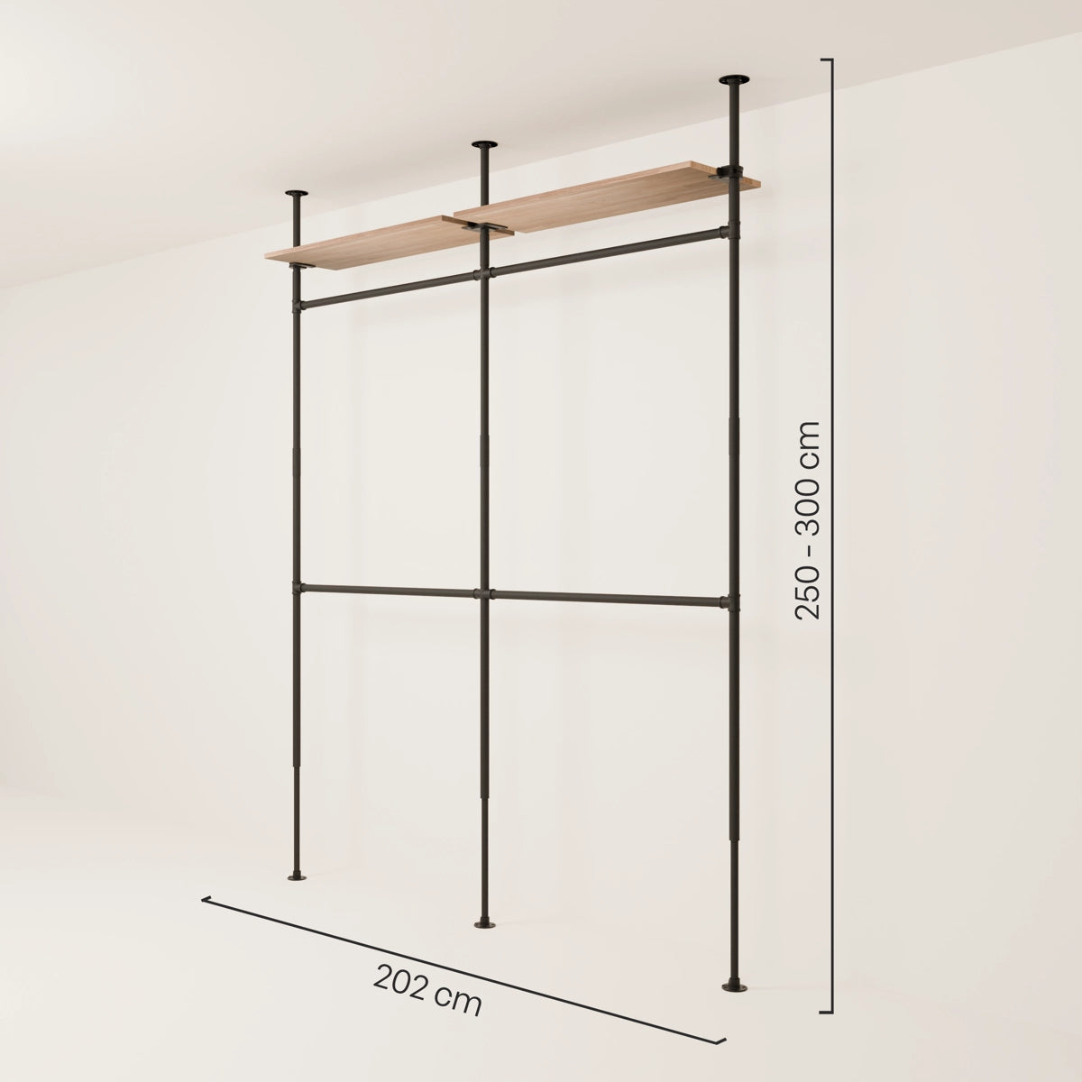 LOFT 2 OAK – 2 prateleiras