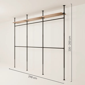 LOFT 3 OAK – 3 prateleiras na parte superior