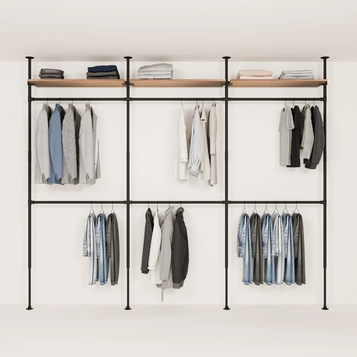 LOFT 3 OAK – 3 prateleiras na parte superior
