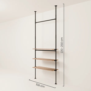 LOFT 1 OAK – 3 prateleiras