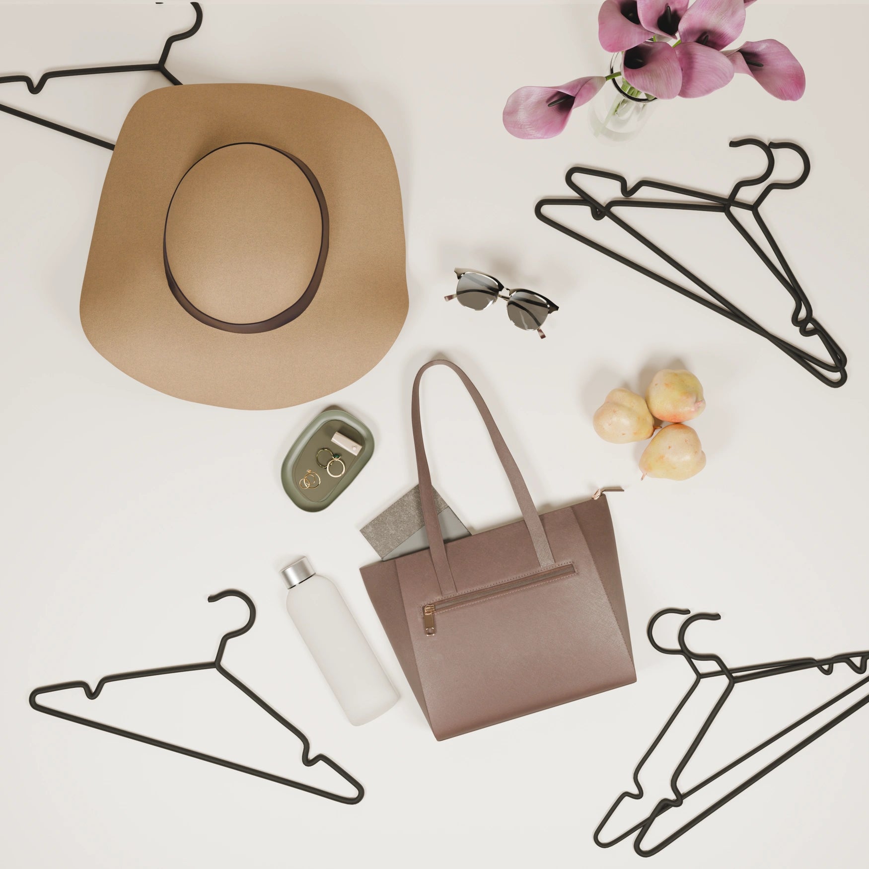 Cabides de veludo – 5 unidades | 10 unidades