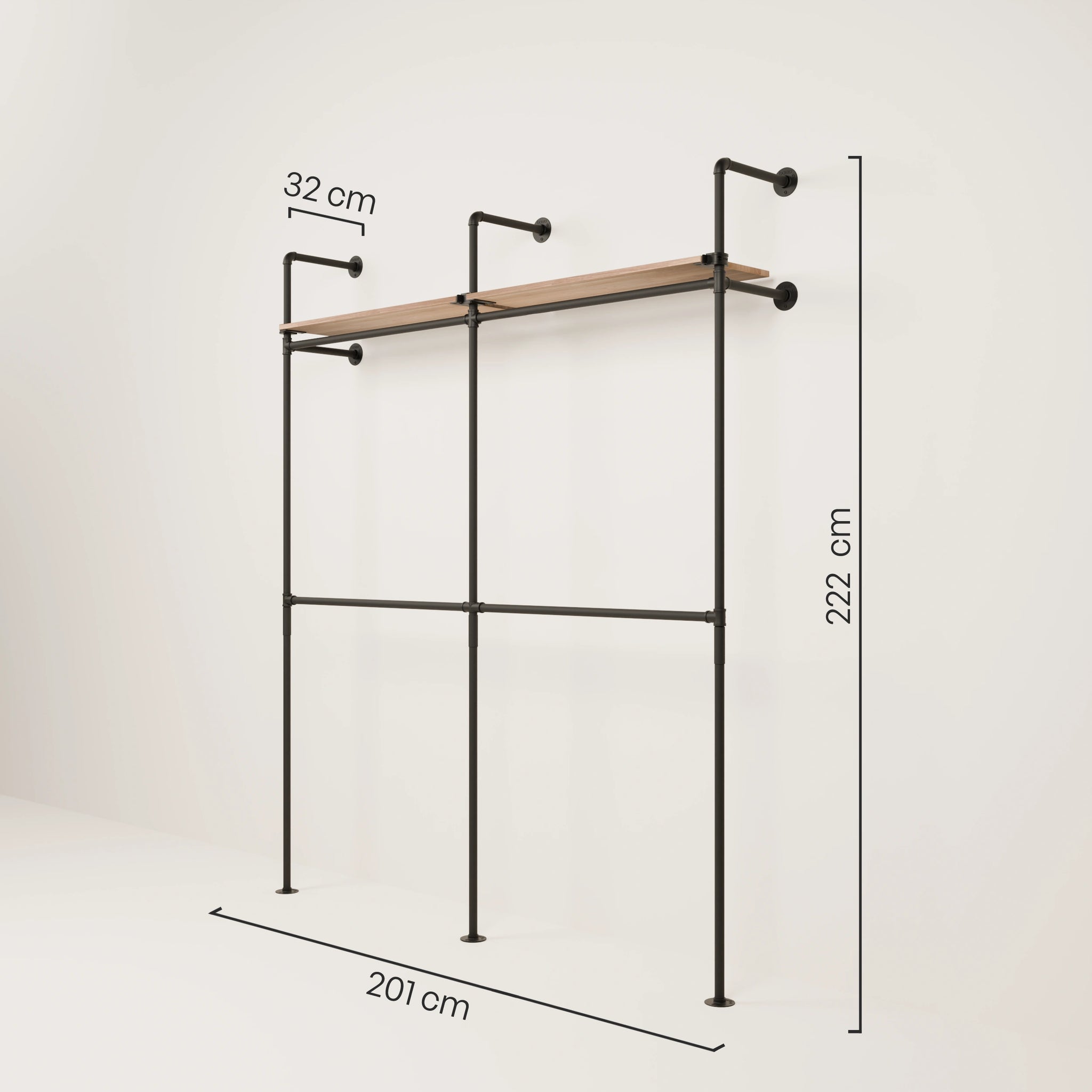 KIM DOUBLE 2 OAK – 2 prateleiras