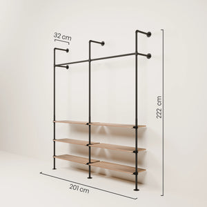 KIM 2 OAK – 6 prateleiras