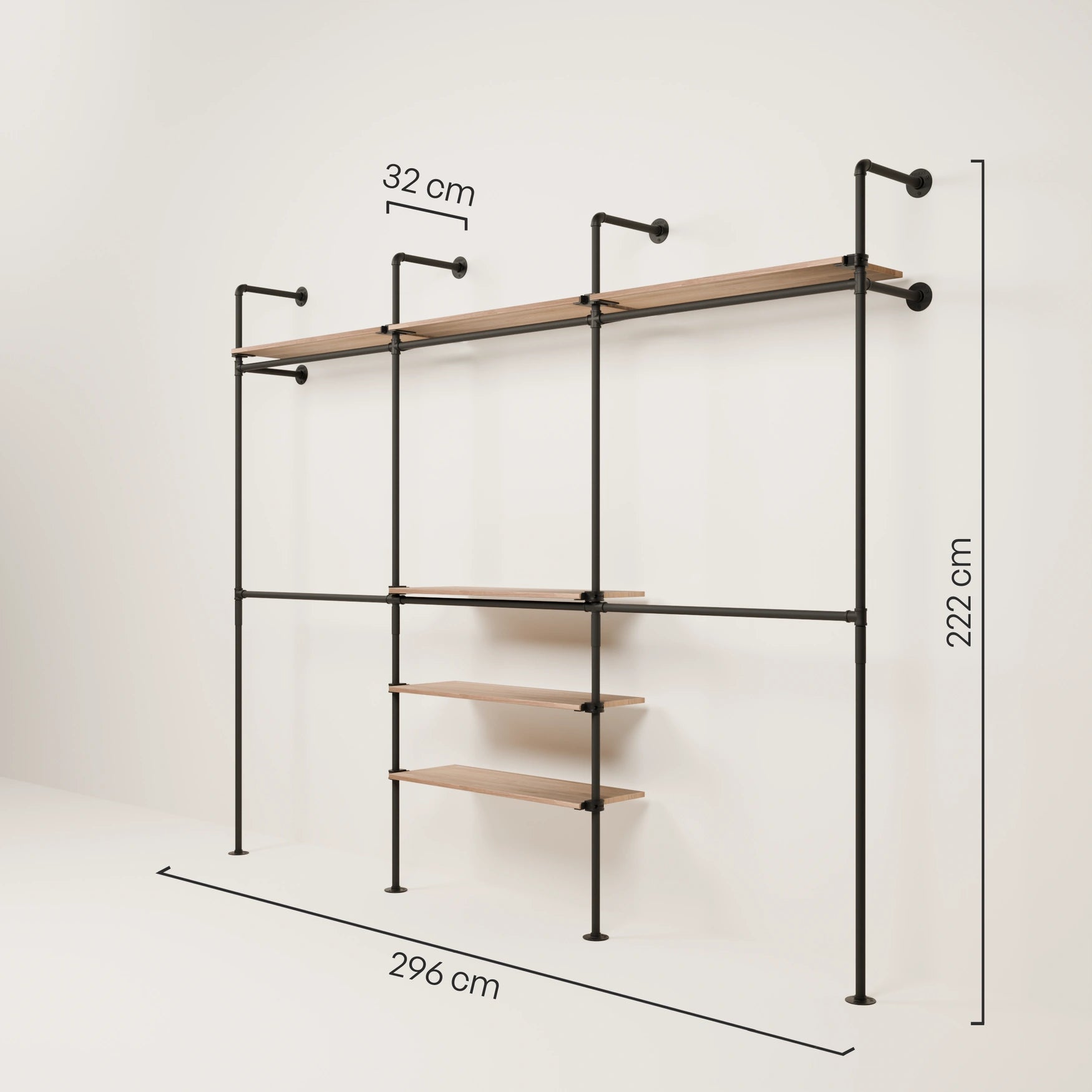 KIM DOUBLE 3 OAK – 6 prateleiras