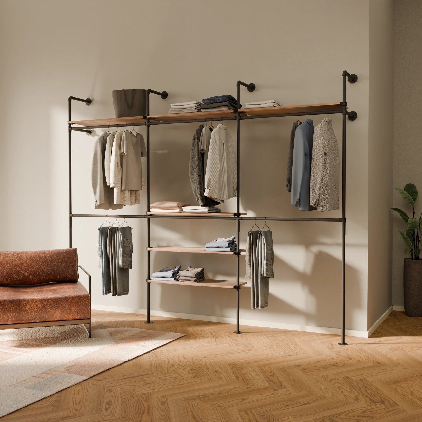 KIM DOUBLE 3 OAK – 6 prateleiras
