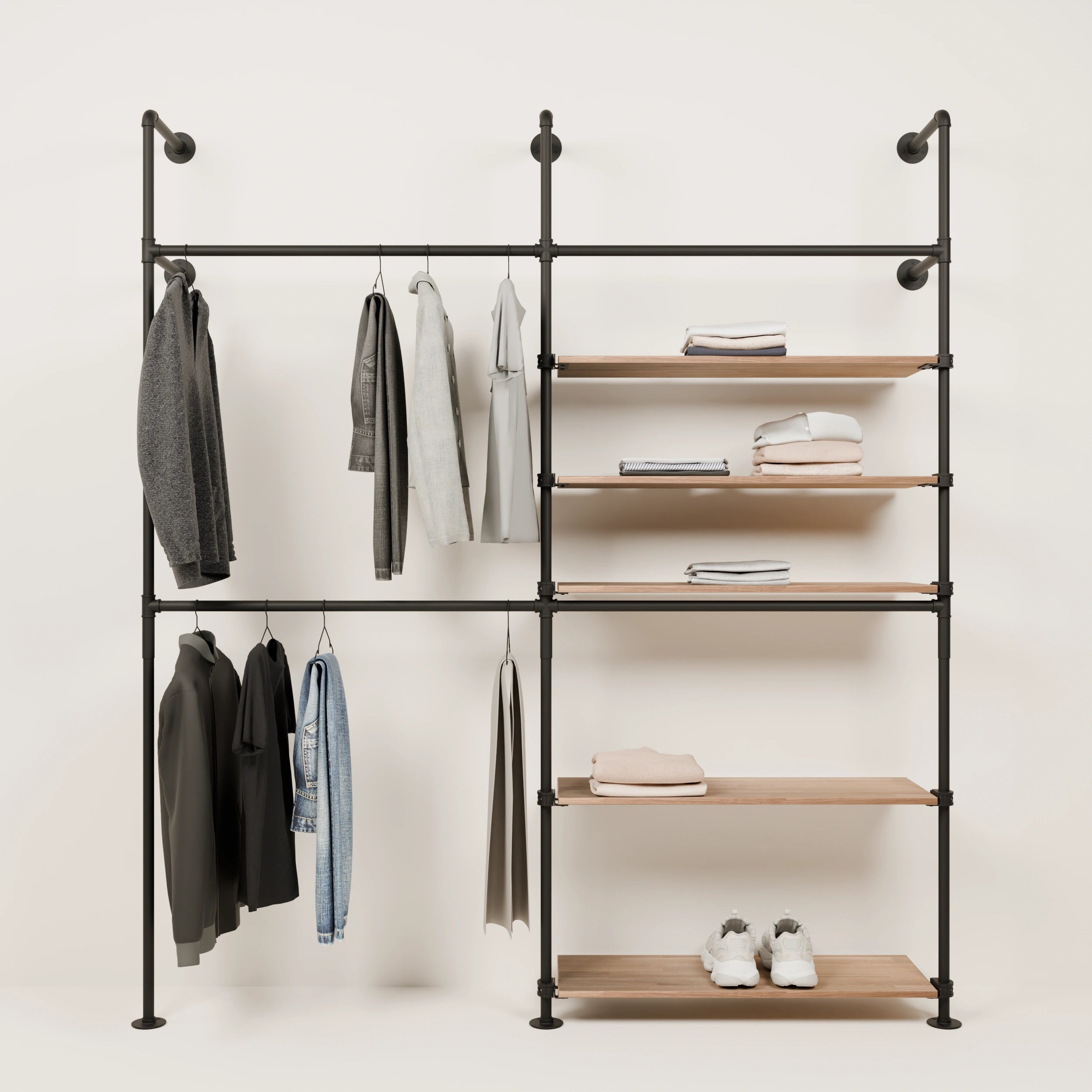 KIM DOUBLE 2 OAK – 5 prateleiras à direita