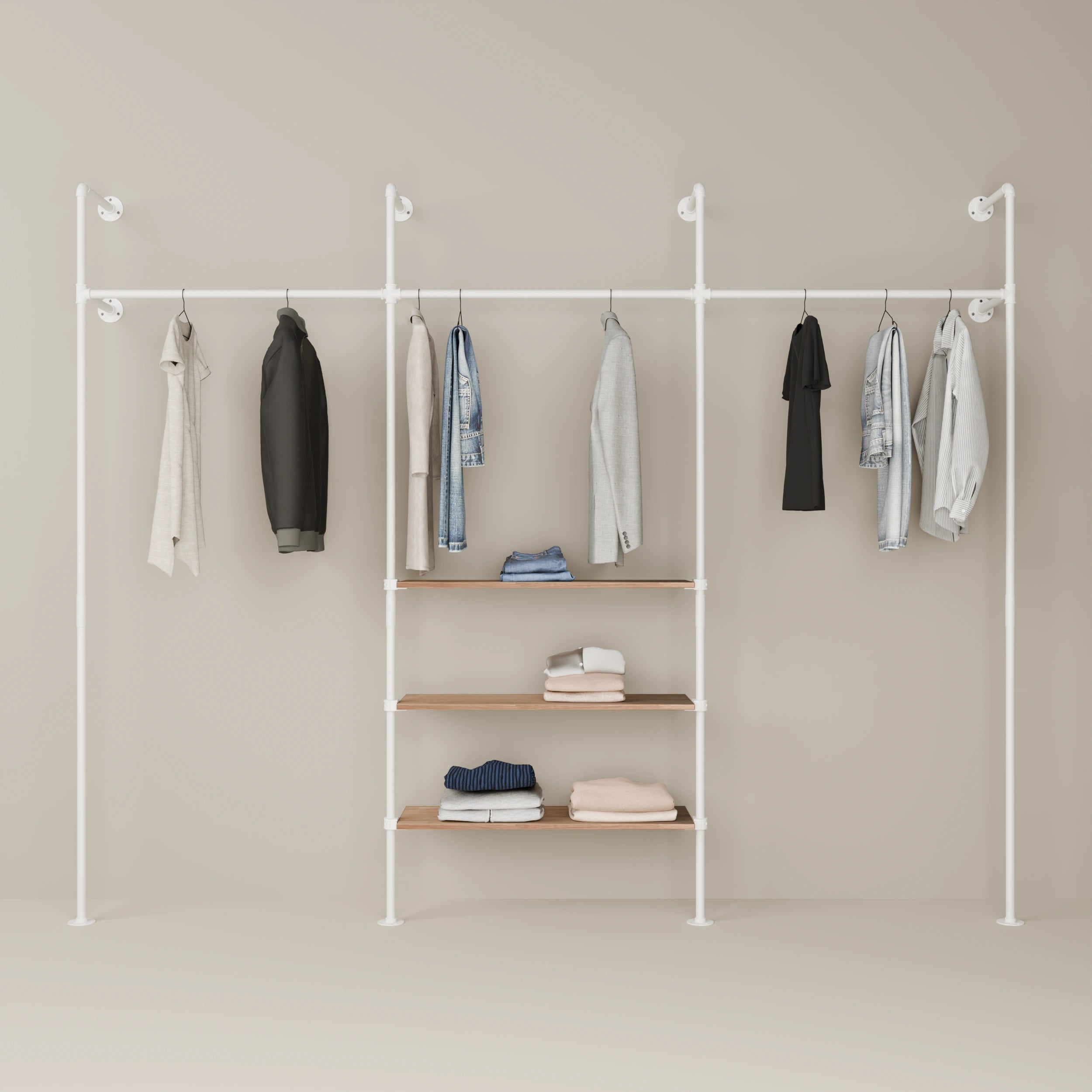 KIM 3 OAK – 3 prateleiras | branco