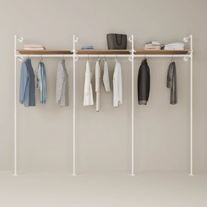 KIM 3 OAK – 3 top shelves | white