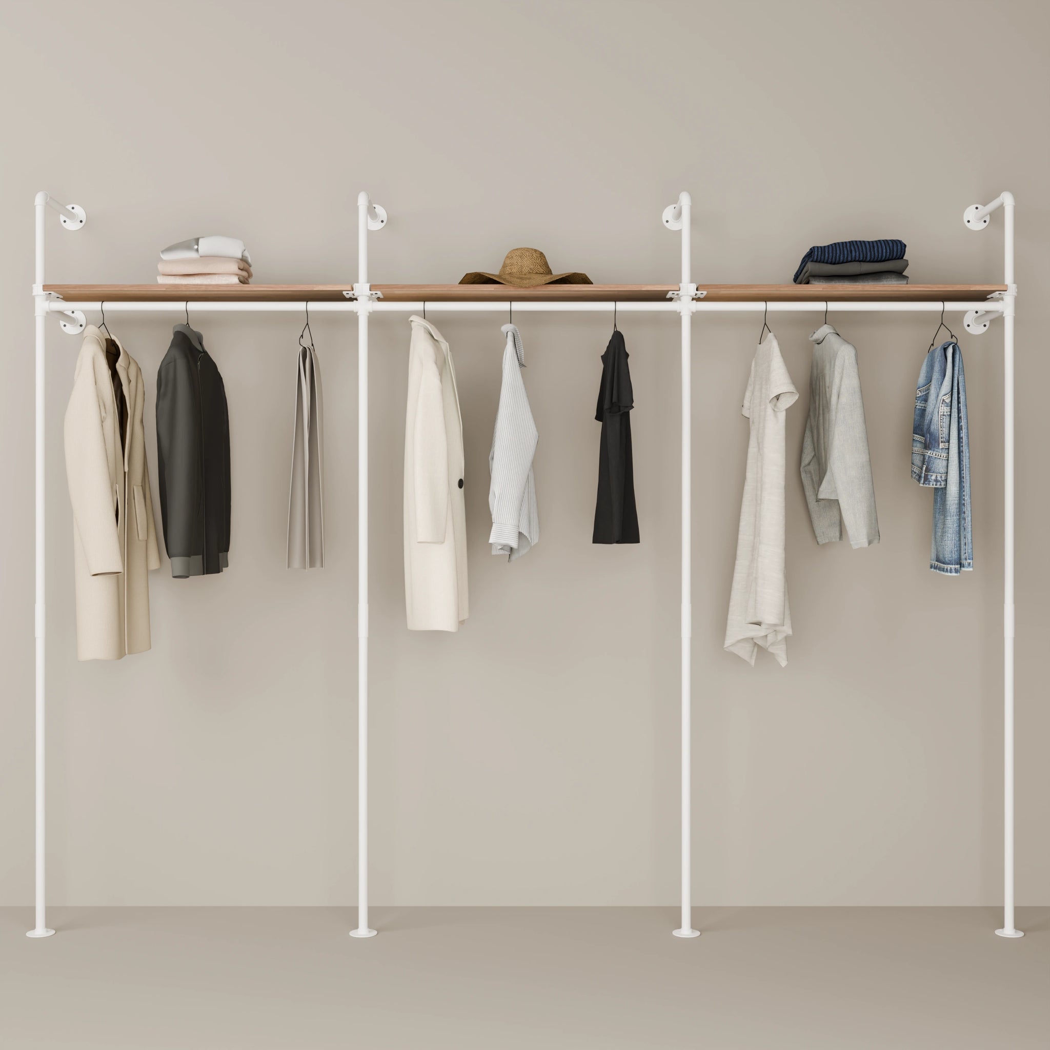 KIM 3 OAK – 3 prateleiras superiores | branco