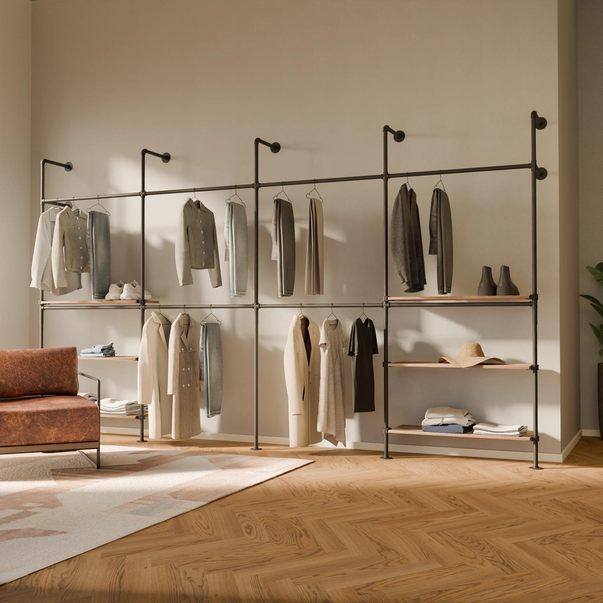 KIM DOUBLE 4 OAK – 6 prateleiras