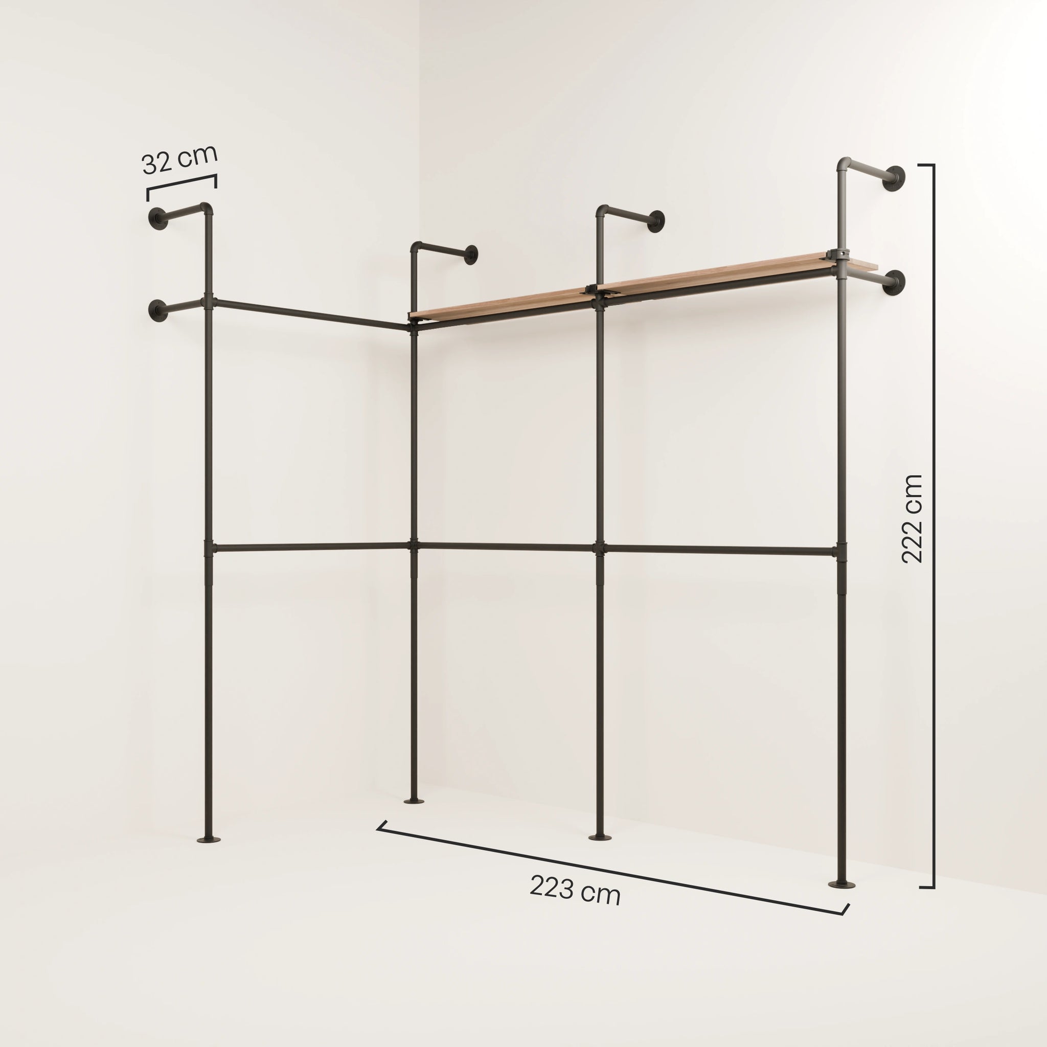 KIM EDGE DOUBLE 3 OAK – 2 prateleiras