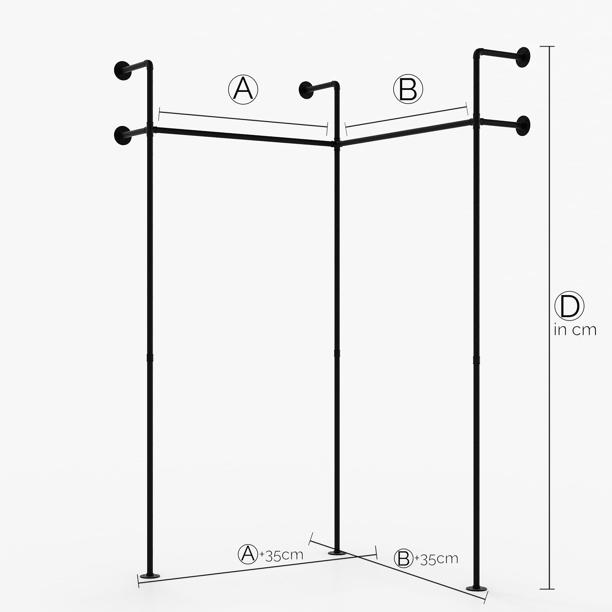 KIM II EDGE – Custom-made | closet industrial | industrial design | black tubes